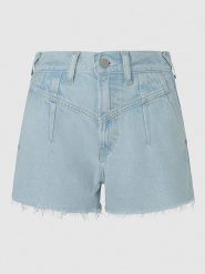 Pepe Jeans Szorty dżinsowe w kolorze błękitnym rozmiar: W26. Niebieskie szorty Pepe Jeans, z aplikacjami, z jeansu. Za 140.86 zł.