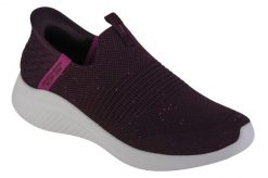 Kapcie SKECHERS SLIP-INS: ULTRA FLEX 3.0 Fioletowy. Czerwone obuwie domowe Skechers, bez wzorów, z tkaniny, bez zapięcia. Za 299.99 zł.