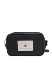 LOVE MOSCHINO Torebka JC4204PP1MLN100A Czarny. Czarne listonoszki Love Moschino, bez wzorów, z materiału, bez dodatków. Za 309.99 zł.