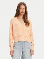 United Colors Of Benetton Kardigan 10C1E604W Pomarańczowy Regular Fit. Brązowe kardigany United Colors of Benetton, m, bez wzorów, z bawełny. Za 229.99 zł.