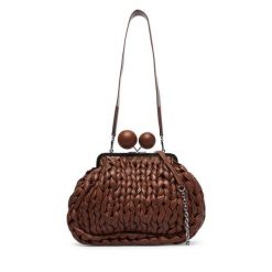 Torebka Weekend Max Mara. Brązowe torebki klasyczne Weekend Max Mara, bez wzorów, bez dodatków. Za 2,629.00 zł.