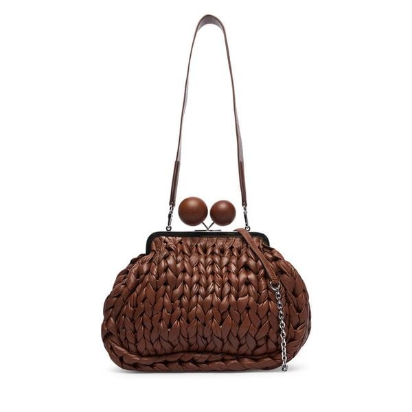 Torebka Weekend Max Mara. Brązowe torebki klasyczne Weekend Max Mara, bez wzorów, bez dodatków. Za 2,629.00 zł.