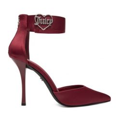 Szpilki Juicy Couture. Czerwone szpilki Juicy Couture, bez wzorów, bez obcasa, na szpilce, bez zapięcia. Za 249.99 zł.
