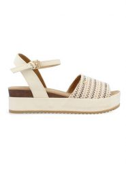 Wrangler Sandały w kolorze kremowym na koturnie rozmiar: 38. Brązowe sandały Wrangler, bez wzorów, z otwartym noskiem, bez obcasa, na koturnie, bez zapięcia. Za 141.85 zł.