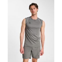 Tank top Hummel Pro. Szare topy Hummel, bez wzorów, bez kołnierzyka, bez ramiączek. Za 214.50 zł.