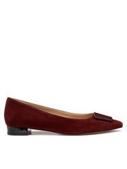 Geox Baleriny D Giselda15 D56YUA 021HH C6014 Bordowy. Czerwone baleriny Geox, bez wzorów, ze skóry, bez obcasa. Za 549.99 zł.