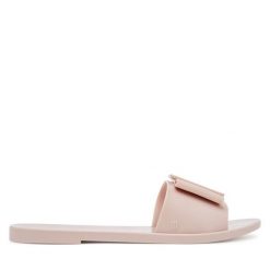 Klapki Melissa. Brązowe klapki Melissa, bez wzorów, bez obcasa. Za 269.99 zł.