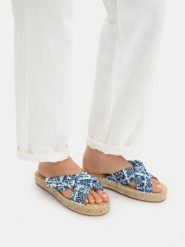 Liu Jo Klapki Paros 03 SA6103 TX133 Niebieski. Niebieskie klapki Liu Jo, bez wzorów, z materiału, bez obcasa. Za 258.99 zł.
