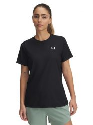 Under Armour Koszulka sportowa w kolorze czarnym rozmiar: XS. Czarne koszulki sportowe Under Armour, bez wzorów, z materiału, bez ramiączek, outdoorowe. Za 68.45 zł.