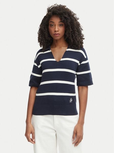 Tommy Hilfiger Sweter WW0WW45400 Granatowy Regular Fit. Niebieskie swetry TOMMY HILFIGER, s, bez wzorów, z bawełny, bez ramiączek. Za 347.99 zł.