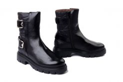WONDERS A-4301 negro, botki damskie. Czarne botki Wonders, bez wzorów, bez obcasa, bez zapięcia. Za 889.90 zł.