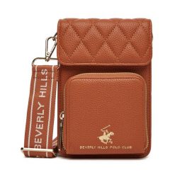Torebka Beverly Hills Polo Club. Brązowe listonoszki Beverly Hills Polo Club, bez wzorów, bez dodatków. Za 79.99 zł.