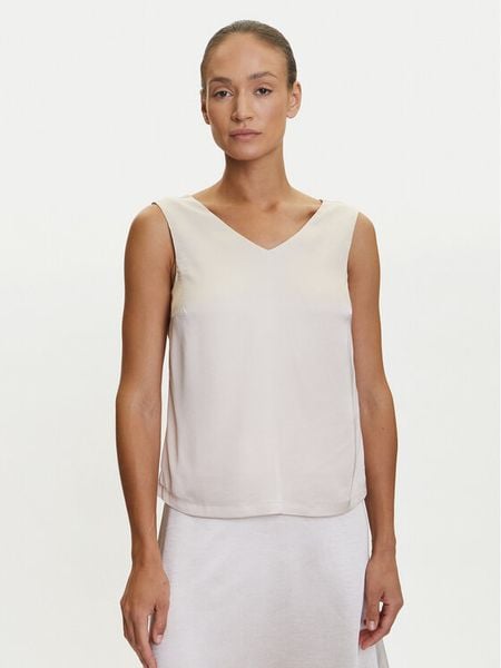 Tatuum Bluzka Susena T2507.049 Beżowy Regular Fit. Brązowe bluzki Tatuum, bez wzorów, z wiskozy, bez kołnierzyka, bez ramiączek. Za 109.99 zł.