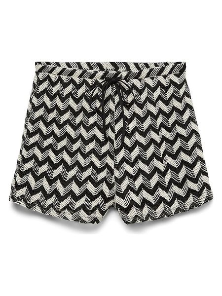 Vero Moda Szorty w kolorze czarno-kremowym rozmiar: M. Czarne szorty Vero Moda, bez wzorów, z podwyższonym stanem. Za 91.95 zł.