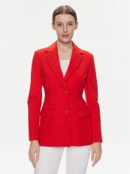 Tommy Hilfiger Marynarka Slim Knit Sb Blazer WW0WW40341 Czerwony Slim Fit. Czerwone marynarki i żakiety TOMMY HILFIGER, bez wzorów, z wiskozy. Za 639.99 zł.