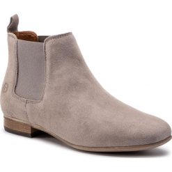 Botki TAMARIS - 1-25344-32 Stone 205. Szare botki Tamaris, bez wzorów, z materiału, bez obcasa, na obcasie, bez zapięcia. W wyprzedaży za 179.00 zł.