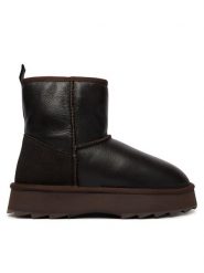 EMU Australia Śniegowce Sharky Mini Town Flatform W13340 Brązowy ciemny. Brązowe trapery i śniegowce EMU Australia, ze skóry. Za 734.99 zł.