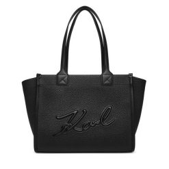 Torebka KARL LAGERFELD. Czarne shopper KARL LAGERFELD, bez wzorów, bez dodatków. Za 999.99 zł.