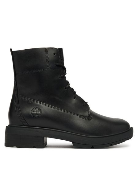 Timberland Trzewiki Brimfield TB0A43AXW021 Czarny. Czarne botki Timberland, bez wzorów, ze skóry, bez obcasa, na płaskiej podeszwie, bez zapięcia. Za 799.99 zł.