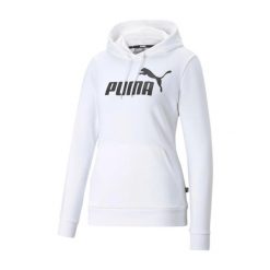 Damska Bluza Z Kapturem Z Logo Essentials. Białe bluzy Puma, bez wzorów, z kapturem. Za 166.99 zł.