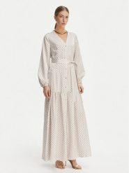 Marciano Guess Sukienka koszulowa G6GK59 W2349 Écru Regular Fit. Białe sukienki Marciano Guess, z aplikacjami, z syntetyku, bez kołnierzyka, bez ramiączek, koszulowe. Za 1,289.00 zł.