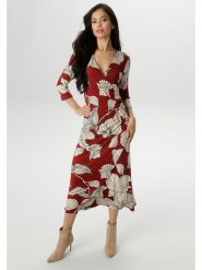 Aniston Sukienka w kolorze brązowo-kremowym rozmiar: 42. Brązowe sukienki Aniston, bez wzorów, bez kołnierzyka, bez ramiączek, midi. Za 83.03 zł.