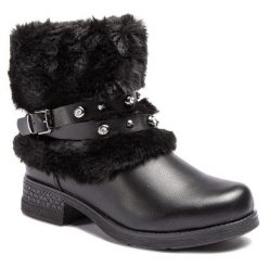 Botki Jenny Fairy. Czarne botki Jenny Fairy, bez wzorów, bez obcasa, na płaskiej podeszwie, bez zapięcia. Za 62.99 zł.