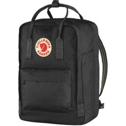 Plecak sportowo-turystyczny Kanken 18l. Czarne plecaki Fjällräven, bez wzorów. Za 449.99 zł.
