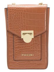 Puccini Torebka "Timeless" w kolorze jasnobrązowym - 11 x 18 x 6 cm rozmiar: onesize. Brązowe torby na ramię Puccini, bez wzorów, z materiału, na ramię, bez dodatków. Za 114.98 zł.