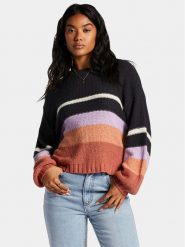 Billabong Sweter Seeing Double Swtr ABJSW00152 Fioletowy Regular Fit. Fioletowe swetry Billabong, xl, bez wzorów, z bawełny, bez ramiączek. Za 229.99 zł.
