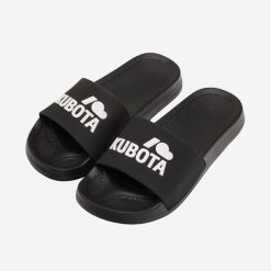 Second Life - Klapki Kubota Basenowe Basic Czarne - Stan Dobry. Czarne klapki Kubota, bez wzorów, z materiału, bez obcasa. Za 51.99 zł.