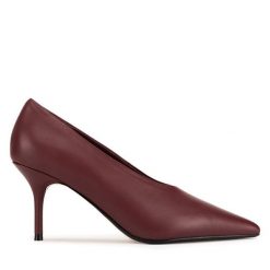 Szpilki GINO ROSSI. Czerwone szpilki Gino Rossi, bez wzorów, bez obcasa, na szpilce, bez zapięcia. Za 329.99 zł.
