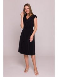 Stylove Sukienka w kolorze czarnym rozmiar: L. Czarne sukienki Stylove, l, bez wzorów, bez kołnierzyka, bez ramiączek, midi. Za 261.95 zł.