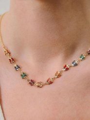 Heliophilia Naszyjnik z cyrkoniami rozmiar: onesize. Żółte naszyjniki Heliophilia, z cyrkonią, z mosiądzu. Za 26.99 zł.