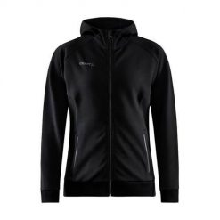 Bluza sportowa damska Craft Core Soul Full Zip. Czarne bluzy Craft, l, bez wzorów, z kapturem. Za 404.90 zł.