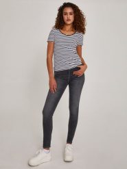LTB Dżinsy "Amy" - Skinny fit - w kolorze antracytowym rozmiar: W33/L30. Czarne jeansy LTB, l, z aplikacjami, z podwyższonym stanem. Za 88.02 zł.