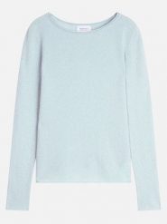 Perfect Cashmere Kaszmirowy sweter "Oprah" w kolorze błękitnym rozmiar: XL. Niebieskie swetry Perfect Cashmere, xl, bez wzorów, z kaszmiru, bez ramiączek. Za 354.10 zł.