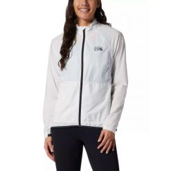 Wiatrówka damska Mountain Hardwear Kor Airshell Full Zip. Szare kurtki sportowe Mountain Hardwear, s, bez wzorów, z softshellu, bez kaptura, trekkingowe. Za 499.00 zł.