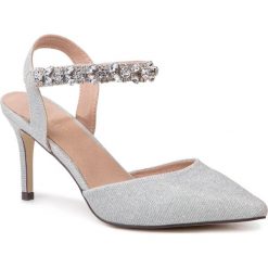 Sandały MENBUR - 09913 Silver 0009. Szare sandały Menbur, z aplikacjami, z materiału, eleganckie, bez obcasa, na obcasie, bez zapięcia. W wyprzedaży za 239.00 zł.