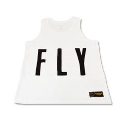 Koszulka sportowa damska Nike Swoosh Fly Jersey Wmns. Białe koszulki sportowe Nike, bez wzorów, z jersey, bez ramiączek, do koszykówki. Za 104.00 zł.