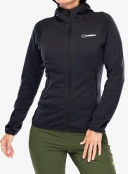 Bluza polarowa damska Berghaus Heuberg Hoody. Czarne bluzy Berghaus, xs, bez wzorów, z materiału, bez kaptura. Za 351.99 zł.