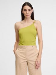 Orsay Top w kolorze limonkowym rozmiar: M. Zielone topy Orsay, m, bez wzorów, bez kołnierzyka, bez ramiączek. Za 46.95 zł.