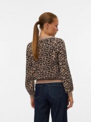 Vero Moda Sweter w kolorze beżowym rozmiar: XS. Brązowe swetry Vero Moda, xs, bez wzorów, bez ramiączek. Za 104.99 zł.