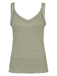 Fresh Made Top w kolorze oliwkowym rozmiar: XS. Zielone topy Fresh Made, xs, bez wzorów, z koronki, bez kołnierzyka, bez ramiączek. Za 17.57 zł.