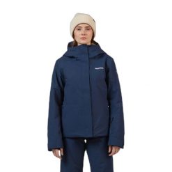 Kurtka narciarska damska izolowana Rossignol Velika. Niebieskie kurtki narciarskie Rossignol, bez wzorów, bez kaptura, narciarskie. Za 1,714.10 zł.