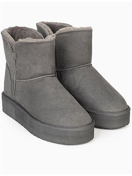ISLAND BOOT Botki zimowe "Chloe" w kolorze szarym rozmiar: 37. Szare botki Island Boot, na zimę, bez wzorów, bez obcasa, bez zapięcia. Za 165.99 zł.