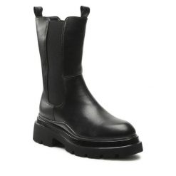 Botki Jenny Fairy. Czarne botki Jenny Fairy, bez wzorów, bez obcasa, na płaskiej podeszwie, bez zapięcia. Za 219.99 zł.