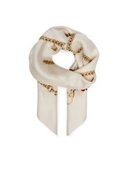 Coach Chusta jedwabna 29CEH35 Kremowy. Białe rękawiczki Coach, bez wzorów, z jedwabiu. Za 399.99 zł.