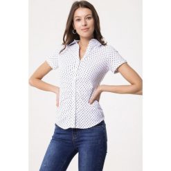 Biała Koszula Set In. Białe koszule Born2be, l, bez wzorów, z dzianiny, bez kołnierzyka, bez ramiączek. Za 59.99 zł.