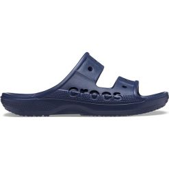 Crocs Klapki "Baya" w kolorze granatowym rozmiar: 43/44. Niebieskie klapki Crocs, bez wzorów, z otwartym noskiem, bez obcasa. Za 83.62 zł.